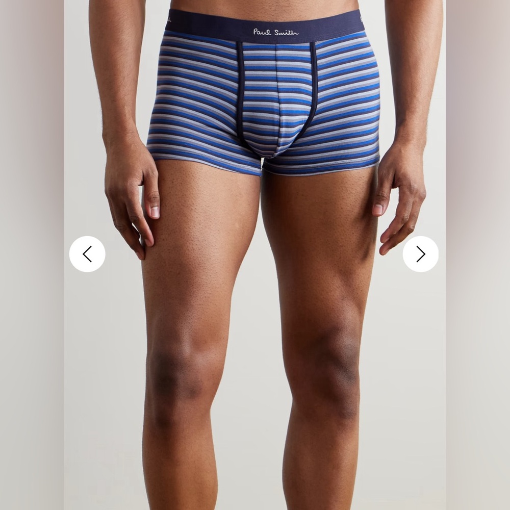 Paul Smith Blue Striped Boxer Brief Trunk